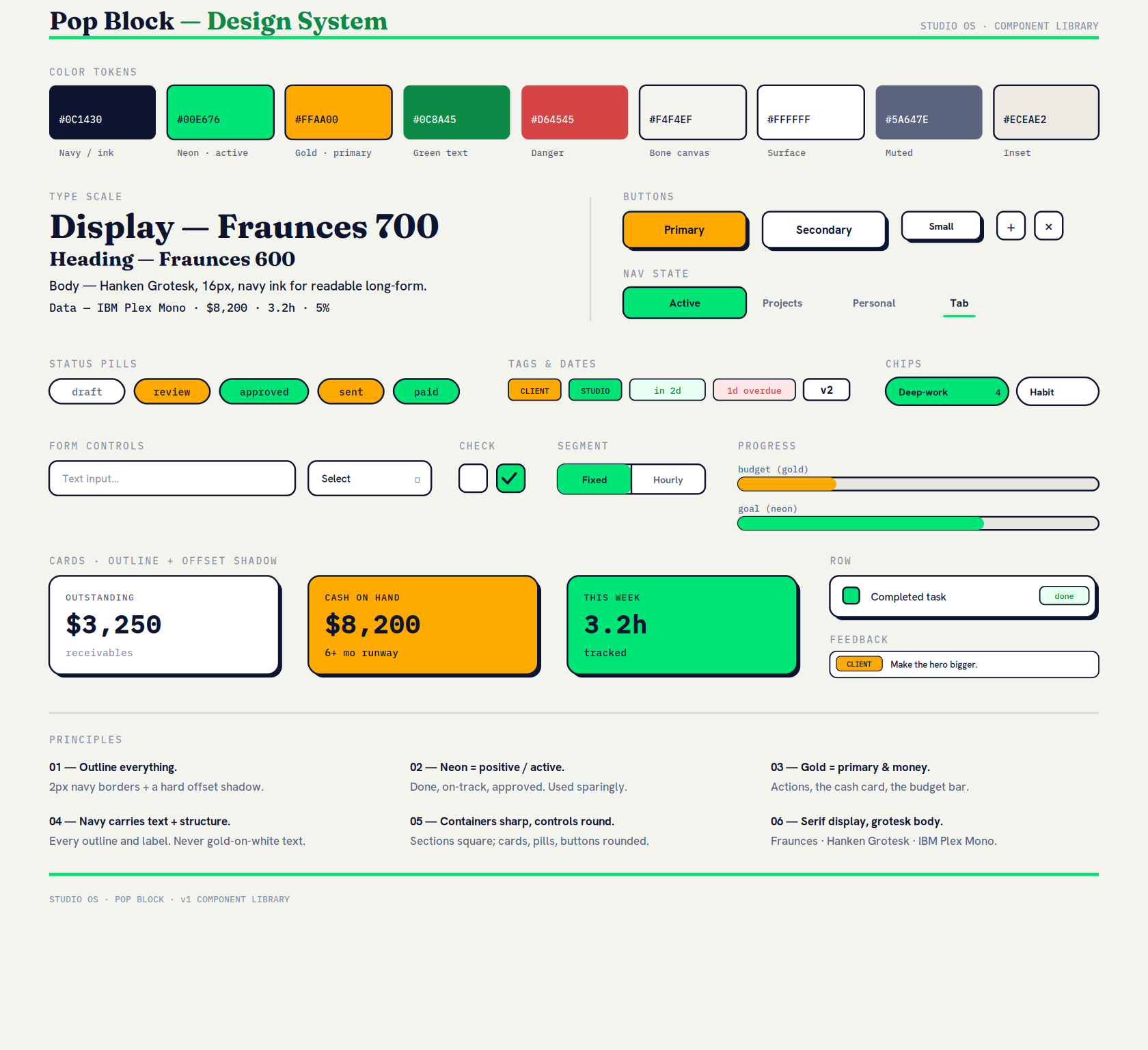 studio os ux components